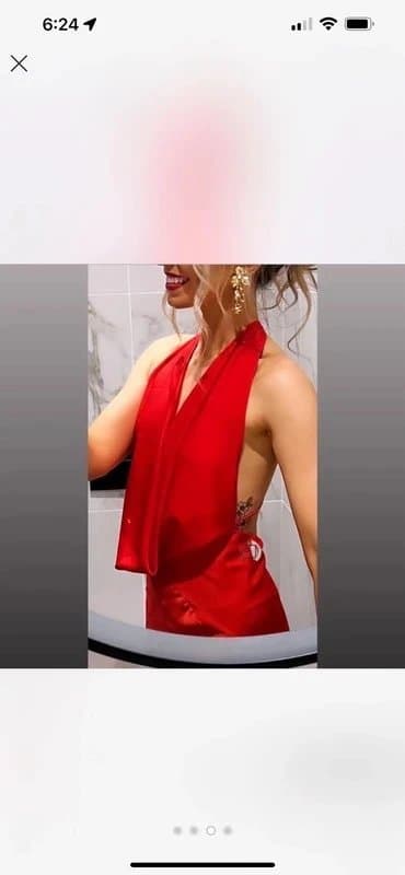 ASOS Silk backless red maxi evening dress