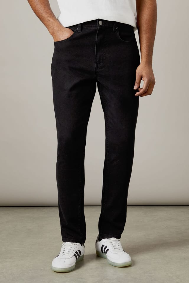 Burton Burton Men's Black Stretch Slim Fit Jeans - 2