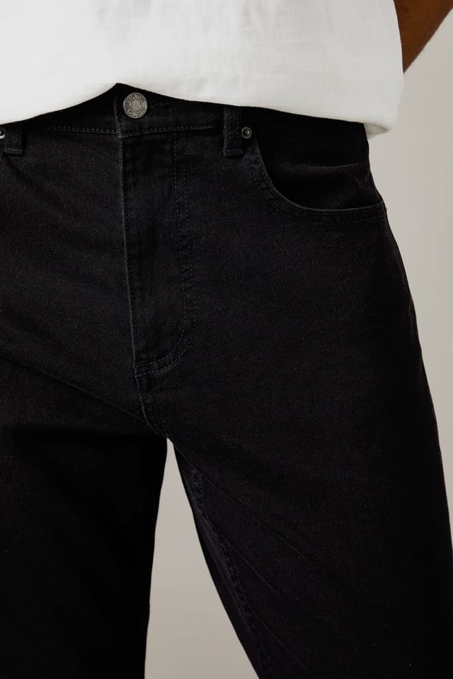 Burton Burton Men's Black Stretch Slim Fit Jeans - 3