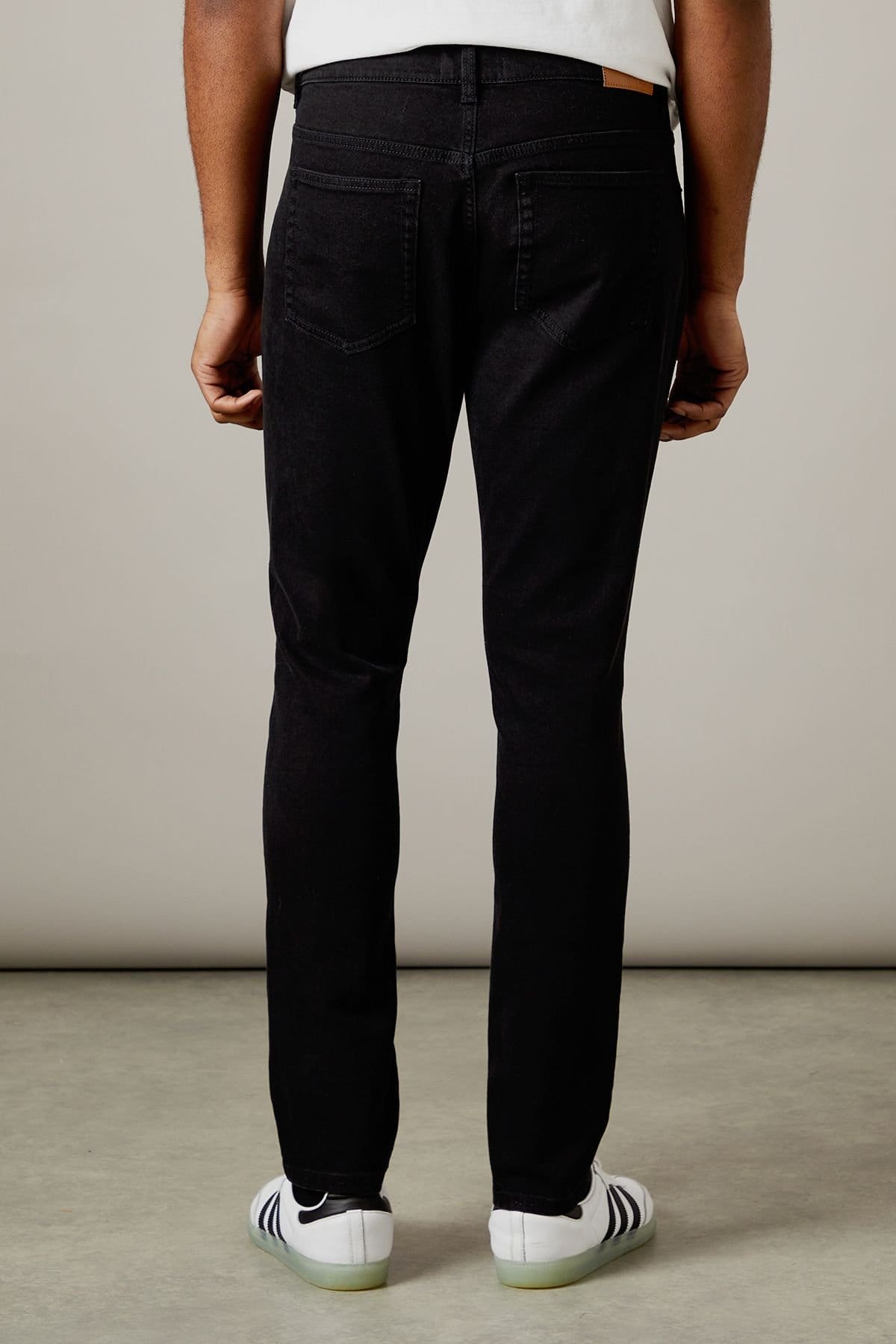 Burton Burton Men's Black Stretch Slim Fit Jeans - 4