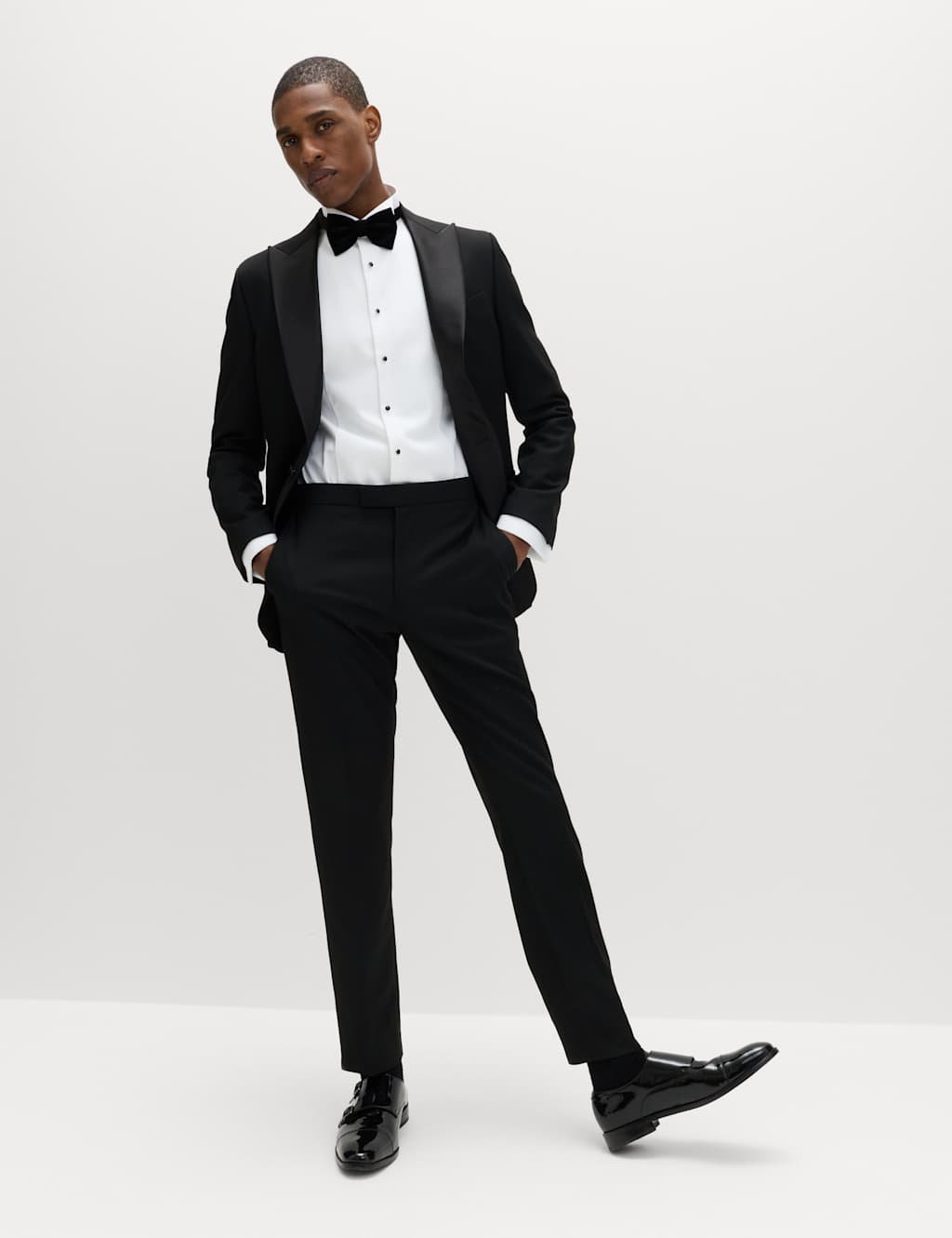 Marks & Spencer M&S Regular Fit Luxury Cotton Double Cuff Dress Shirt White - 2