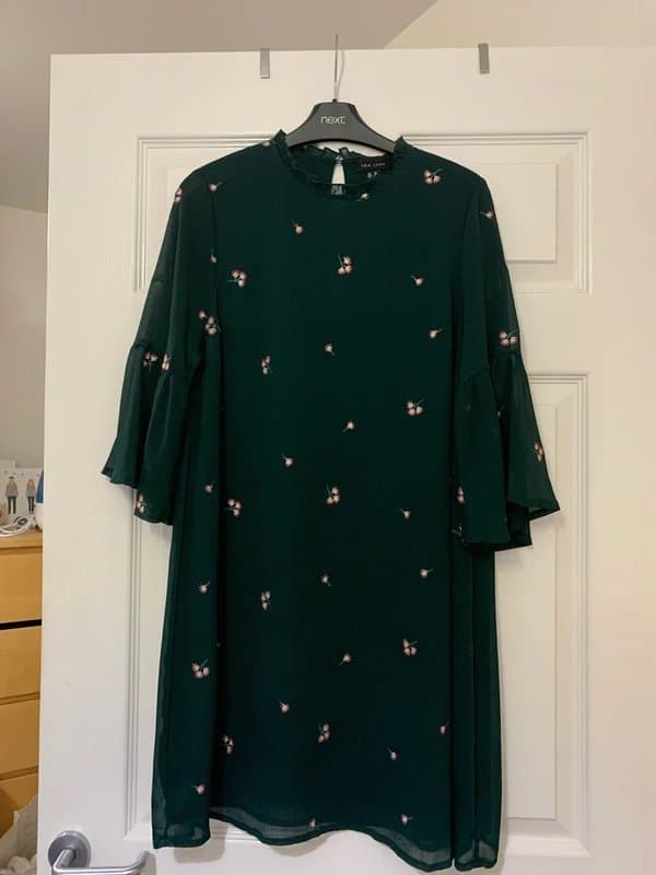 New Look New Look Green Dress with flower detail