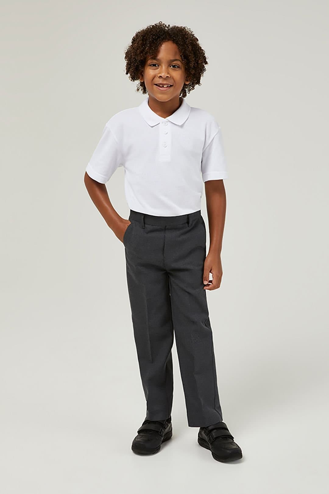 TRUTEX TRUTEX Men's Junior Sturdy Fit Trouser in Grey