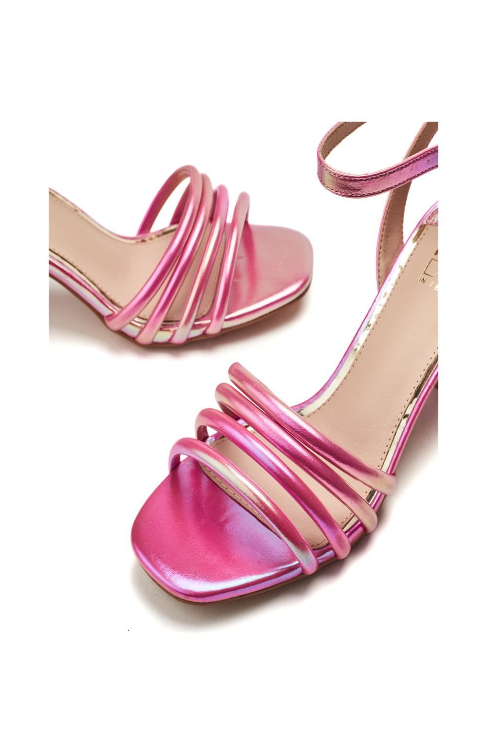 Moda In Pelle Moda In Pelle Women's 'Maybel' Porvair Heeled Sandals in Pink - 4