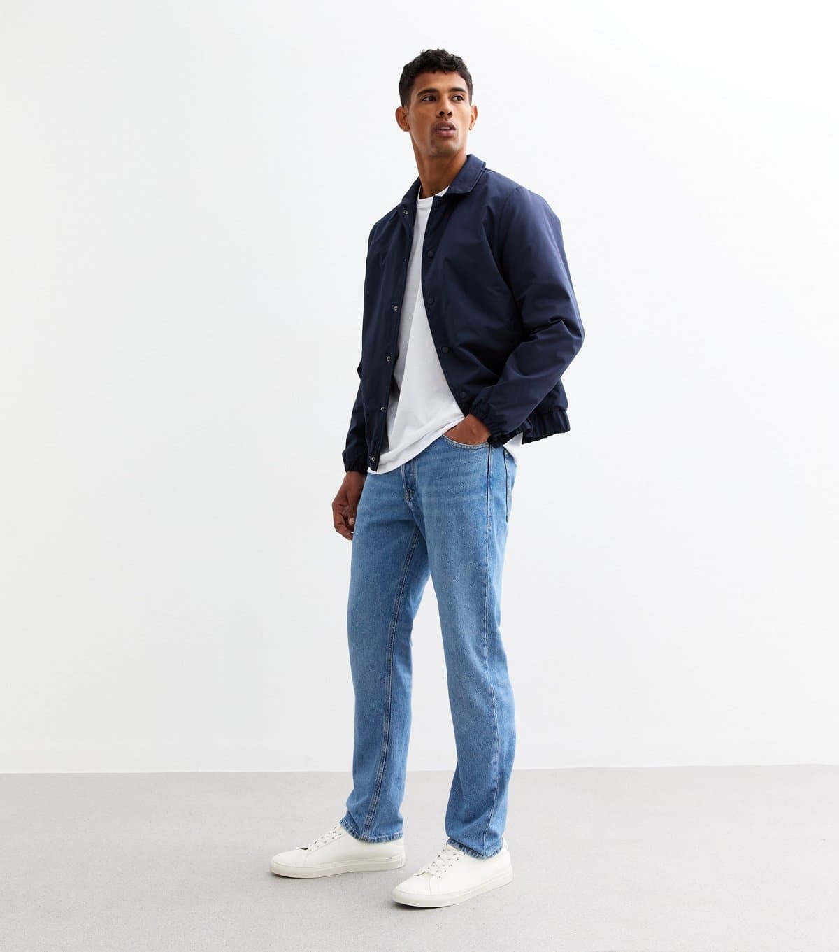 jack & jones Men's Blue Slim Straight Leg Jeans Jack & Jones New Look