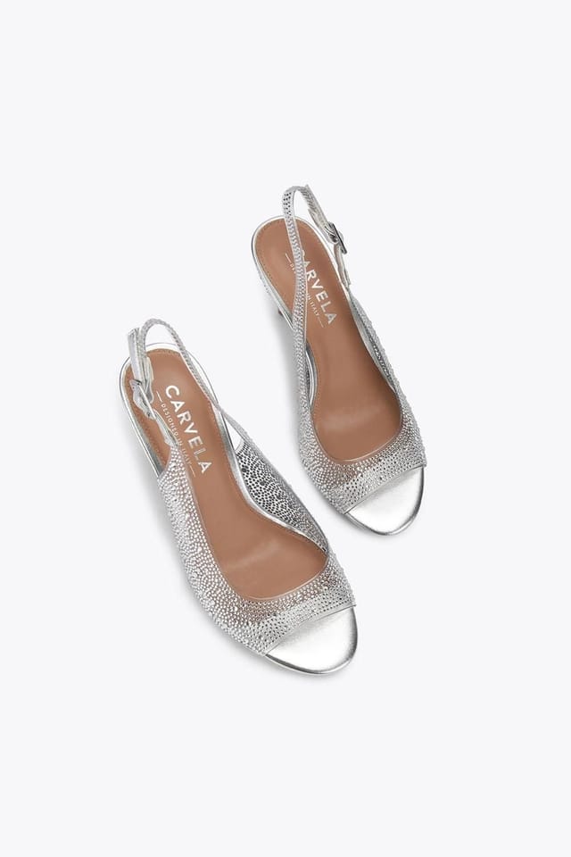 Carvela Carvela Women's 'Lovebird Sling' Heels in Silver - 2