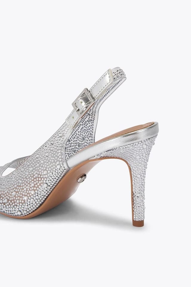 Carvela Carvela Women's 'Lovebird Sling' Heels in Silver - 3