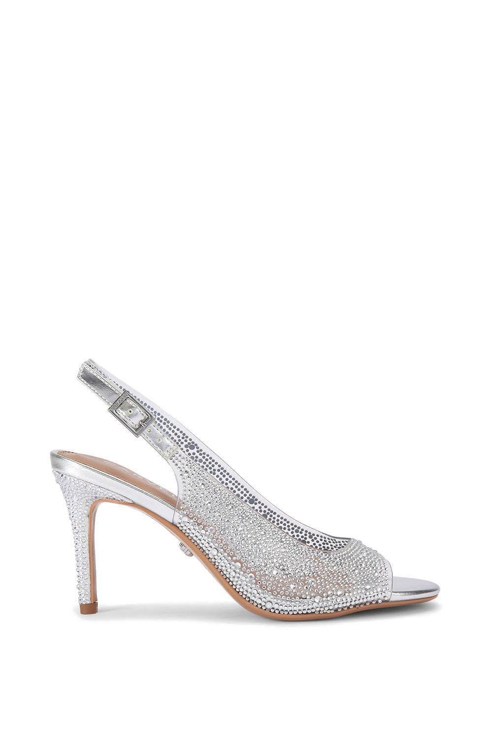 Carvela Carvela Women's 'Lovebird Sling' Heels in Silver - 4