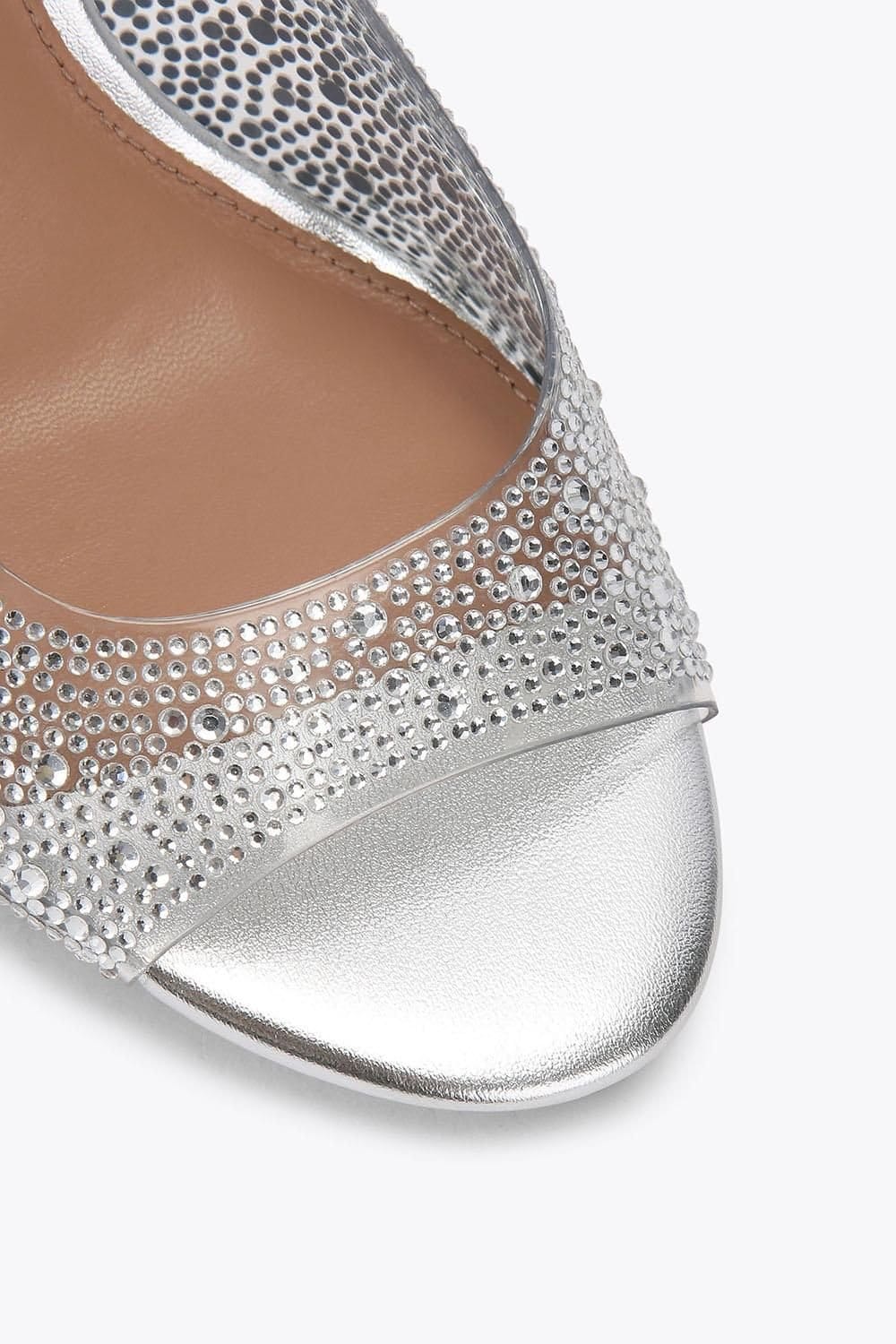 Carvela Carvela Women's 'Lovebird Sling' Heels in Silver - 4