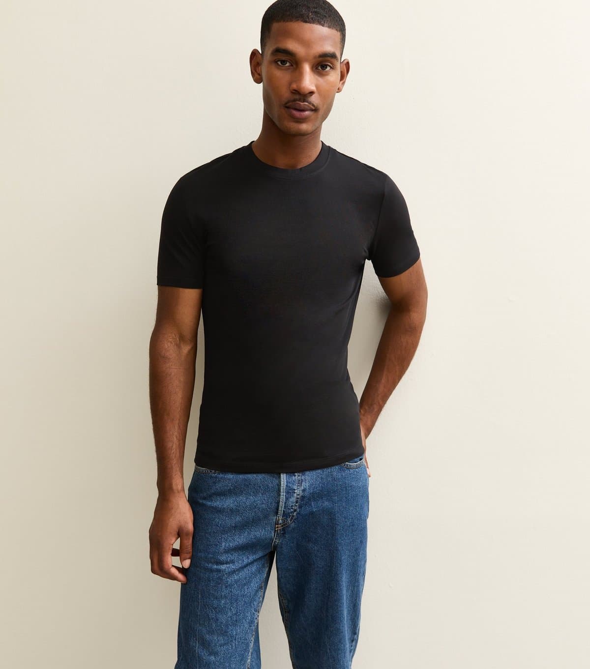 New Look Men's Black Muscle Fit T-Shirt New Look