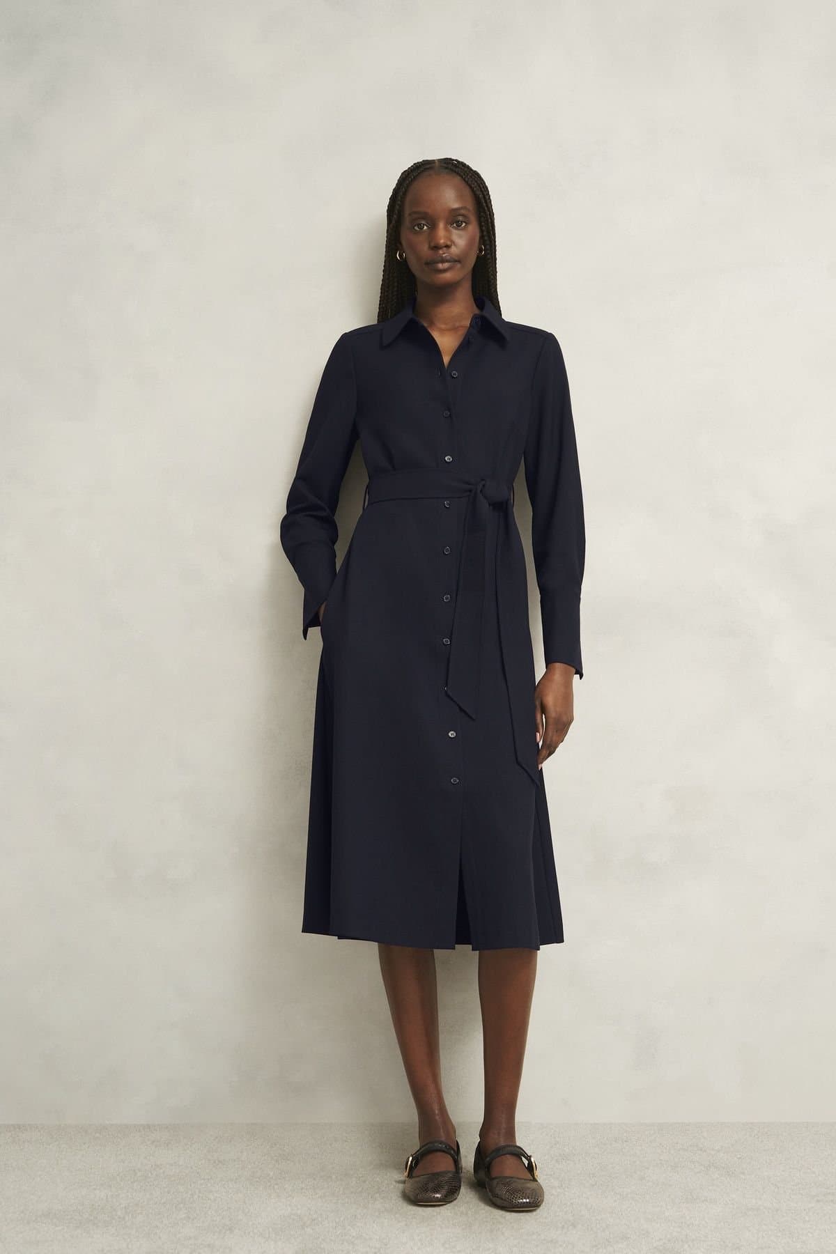 Hobbs London Hobbs London Women's Lyla Dress in Dark Navy