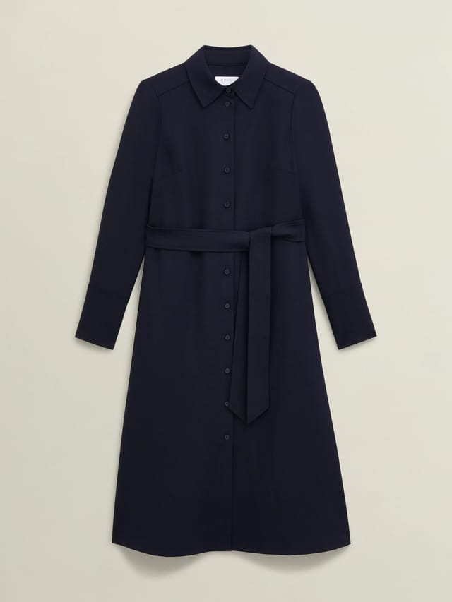 Hobbs London Hobbs London Women's Lyla Dress in Dark Navy - 2