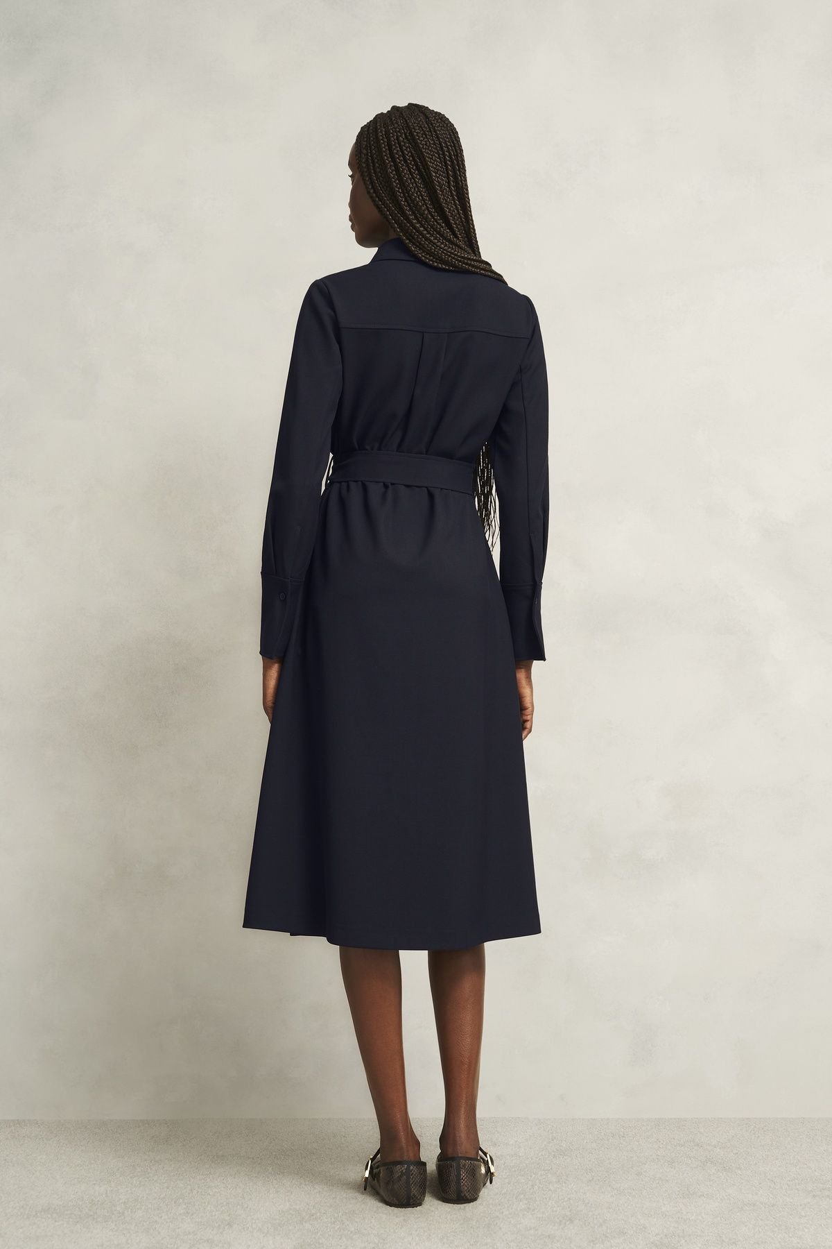 Hobbs London Hobbs London Women's Lyla Dress in Dark Navy - 4