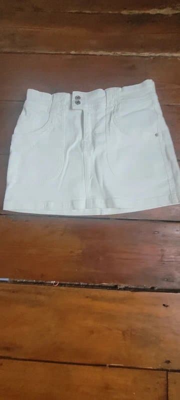 Bershka White mini skirt