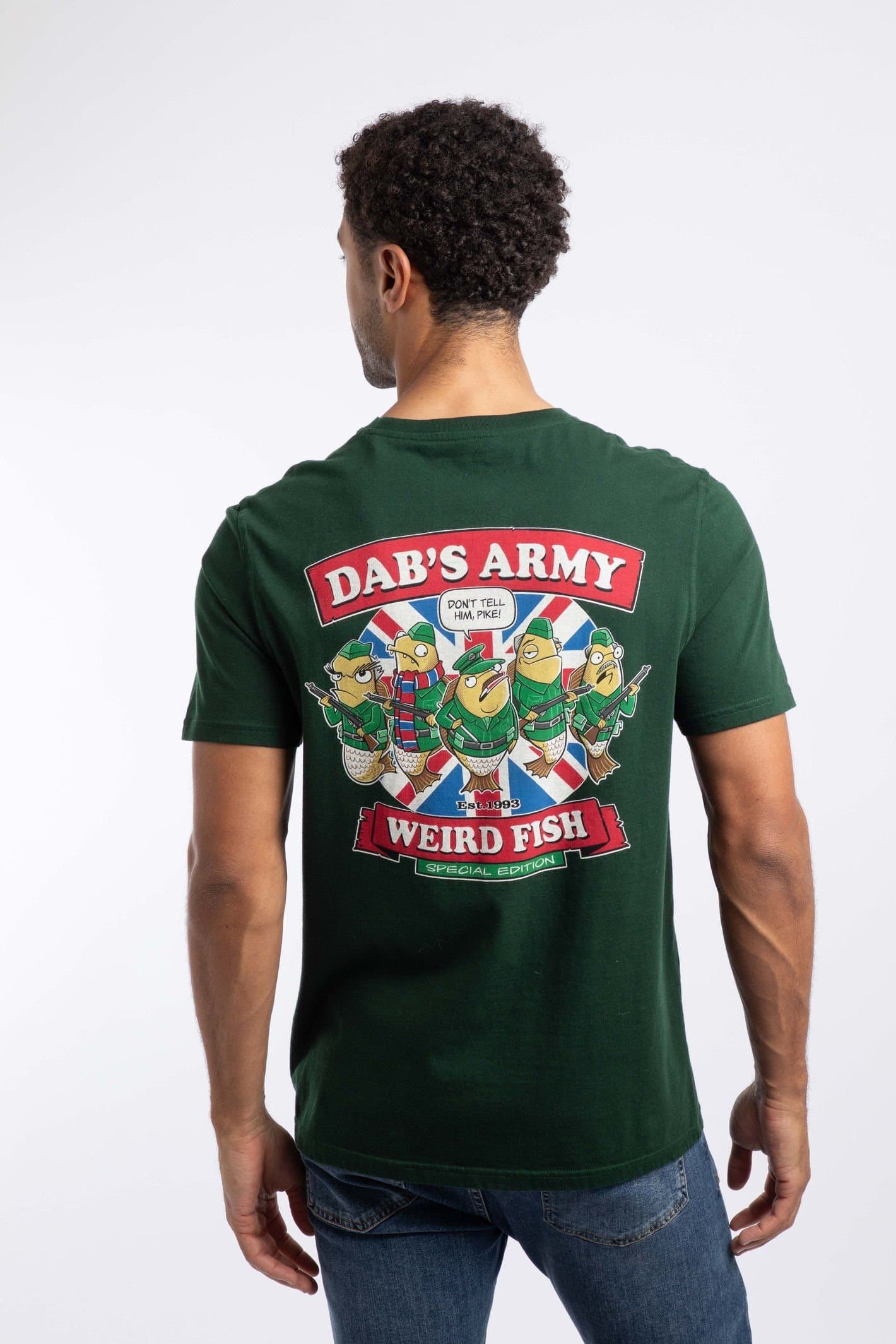 Weird Fish Weird Fish Men's Dabs Army Artist T-Shirt in Green