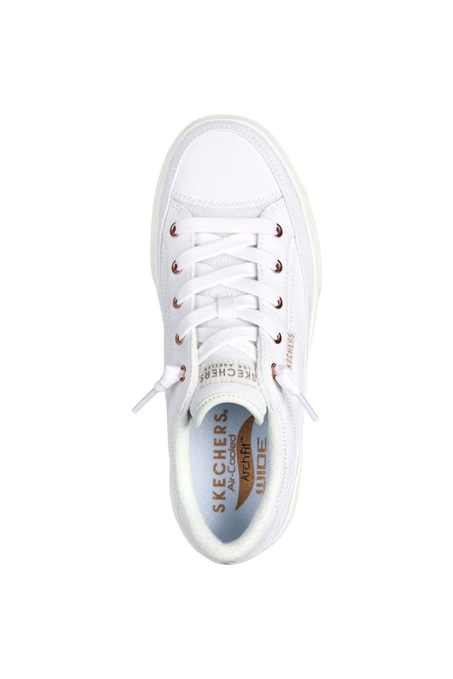 Skechers Skechers Women's Arch Fit Arcade - Meet Ya There Trainers in White - 3