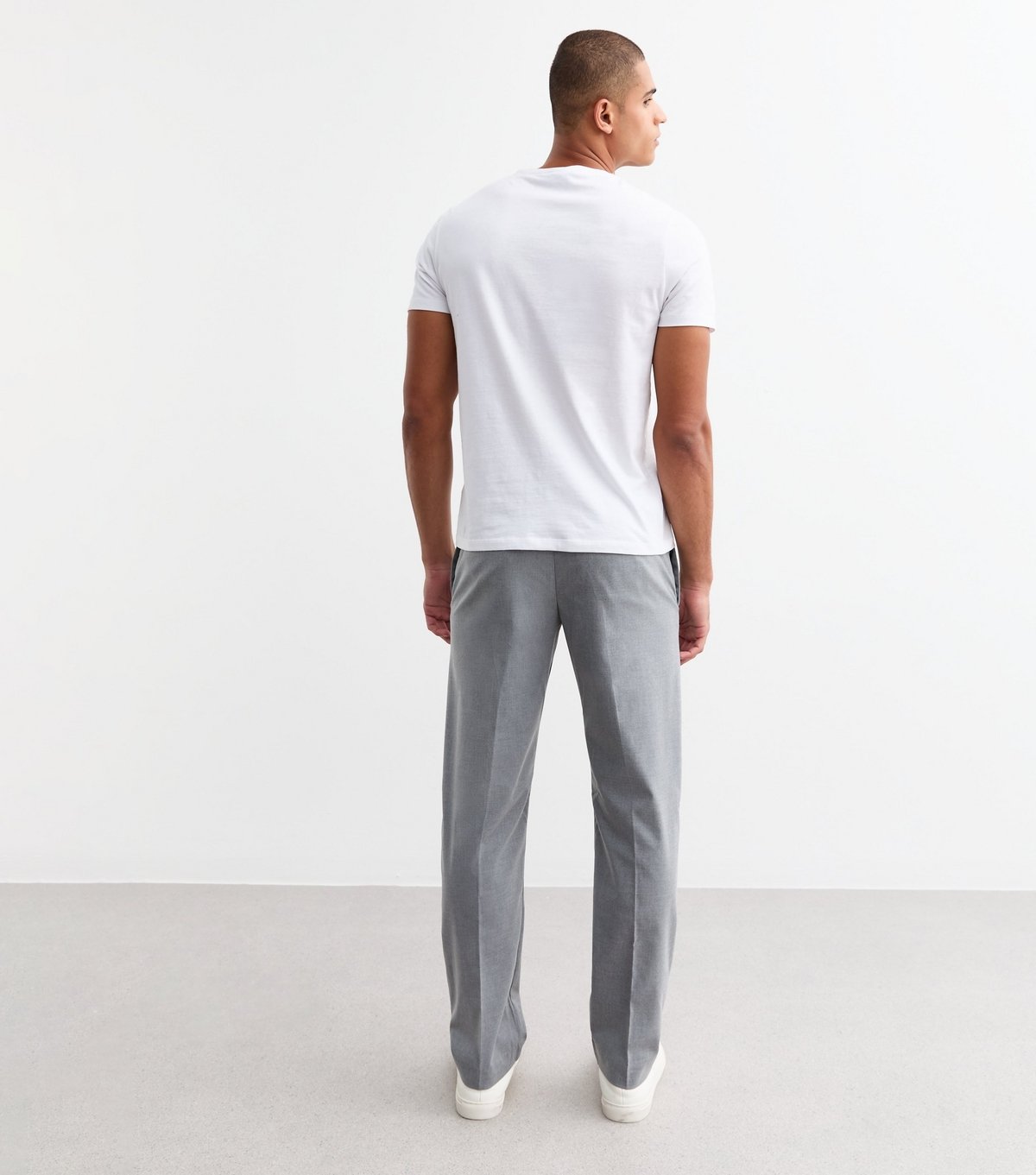 jack & jones Men's Regular Grey Tailored Joggers Jack & Jones New Look - 4