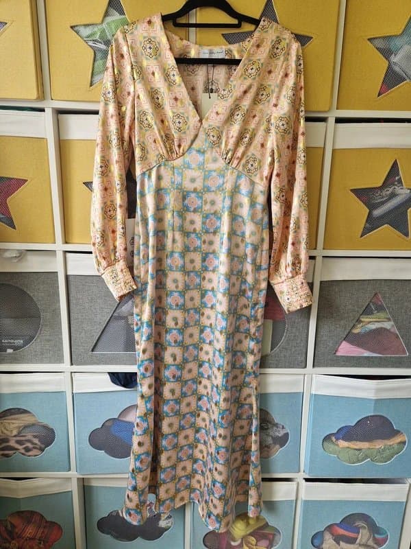 Never Fully Dressed Never fully dressed women's Pastel Geo Clash Louella dress UK 8 BNWT