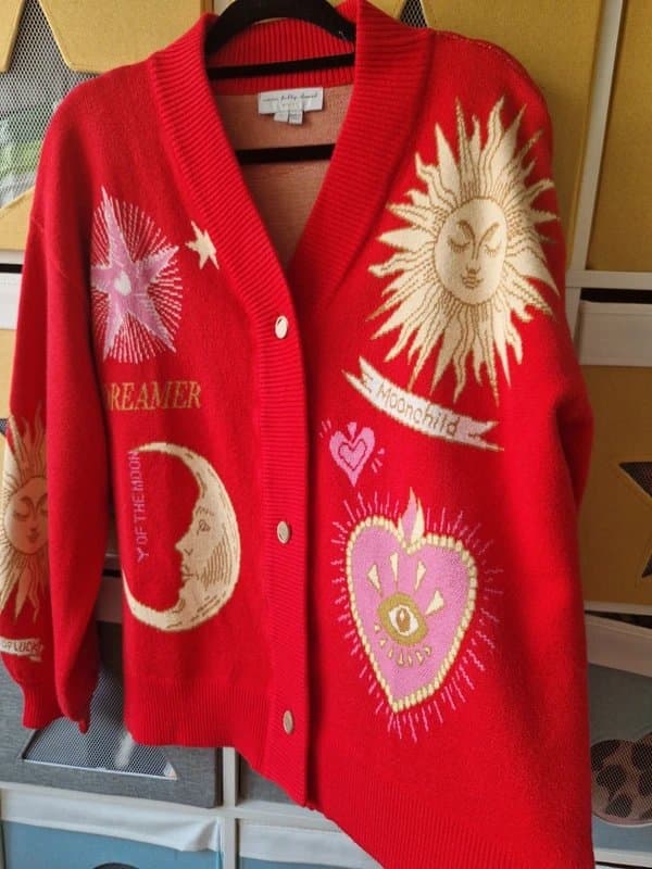 Never Fully Dressed Never fully dressed women's Red Mystical Cardigan size XL (18-20)