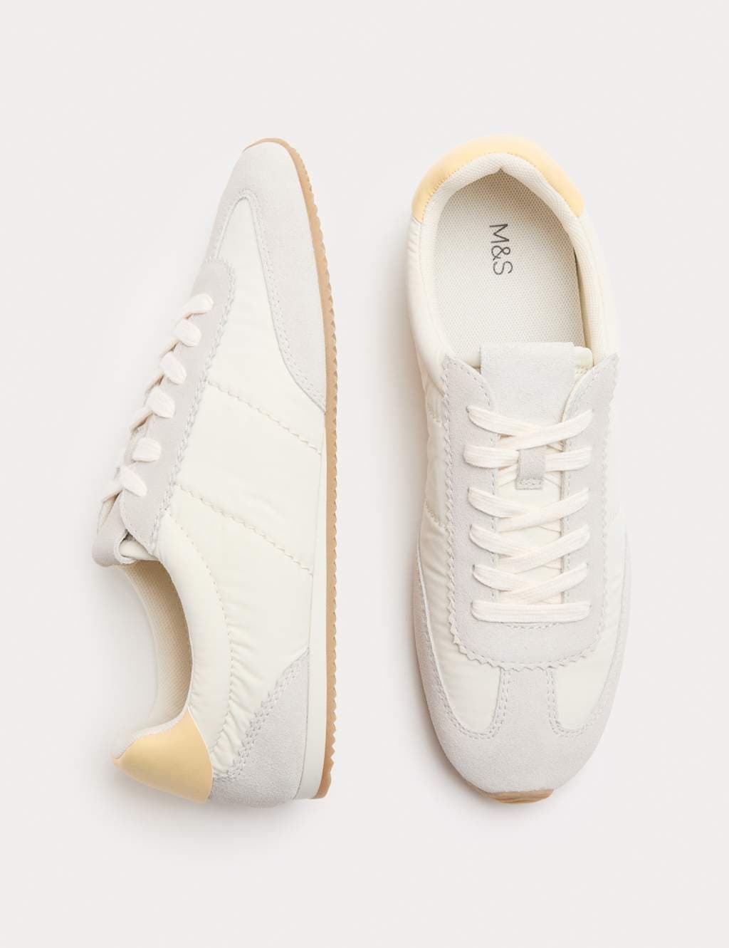Marks & Spencer M&S Soft White Retro Runner Trainers