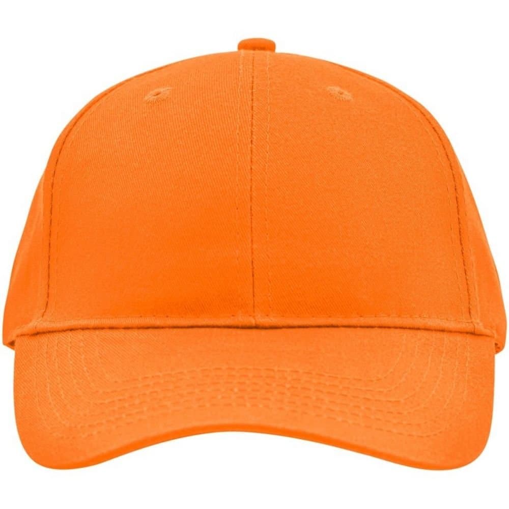 Myrtle Beach Myrtle Beach Men's Brushed Lightweight Sandwich Peak Cap in Orange