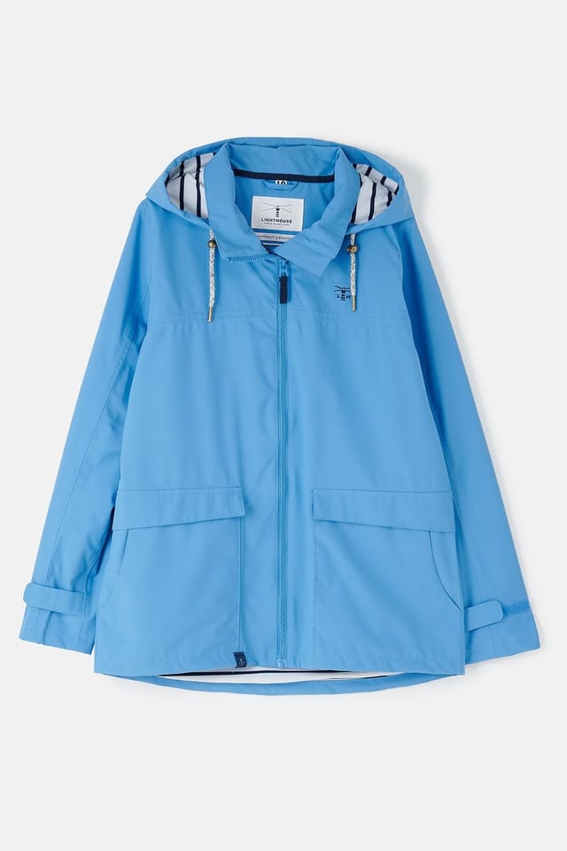 Lighthouse Clothing Lighthouse Clothing Women's Beachcomber Waterproof Jacket Spring Sumer Outdoor Coat in Mid Blue - 2