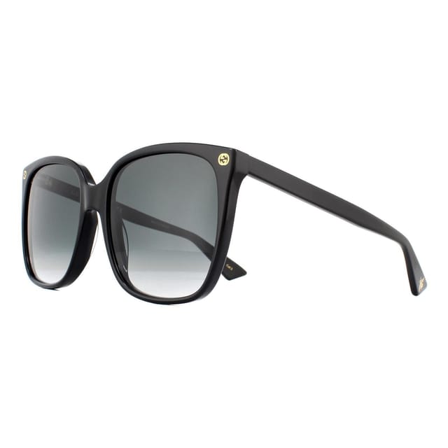 Gucci Gucci Women's Square Black Grey Gradient Sunglasses - 2