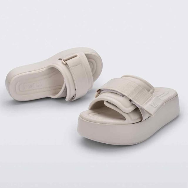 Melissa Shoes Melissa Shoes Women's Free Fuzzy Slide Platform in Beige - 3