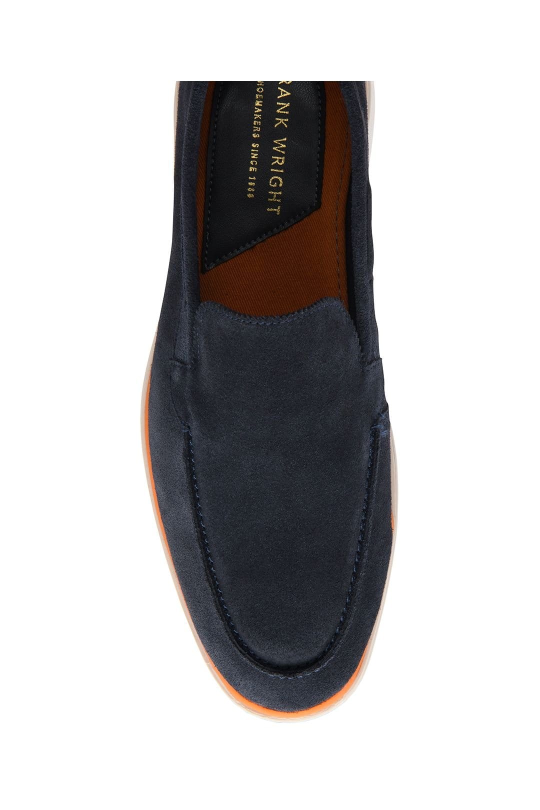 Frank Wright Frank Wright Men's Suede 'Simmons II' Loafers in Mid Navy - 4