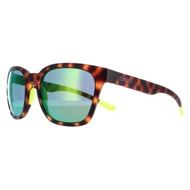 Smith Smith Men's Square Matte Tortoise Green Mirror Founder in Brown - 2