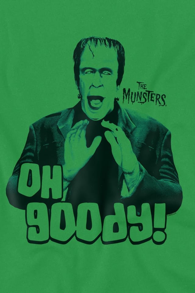 NBCU NBCU Men's The Munsters Oh Goody T-Shirt, Dark Green - 3