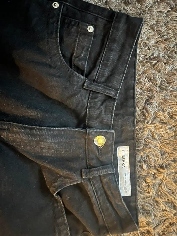 Bershka Bershka black cargo jeans