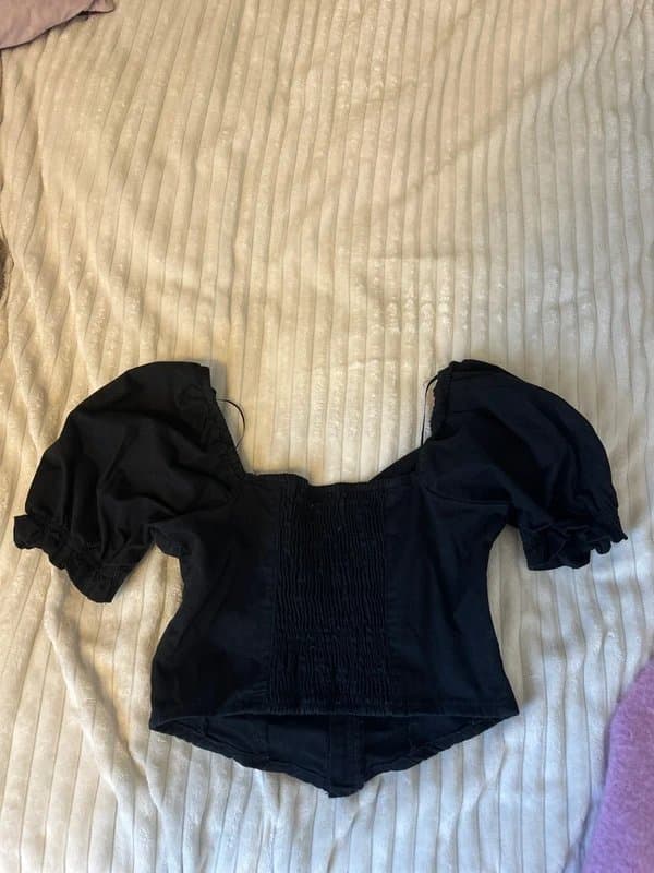 New Look Corset puff shoulder top