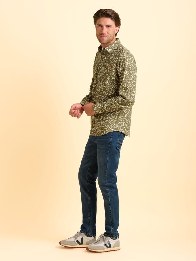 Brakeburn Brakeburn Men's Bellshill Shirt in Khaki - 3