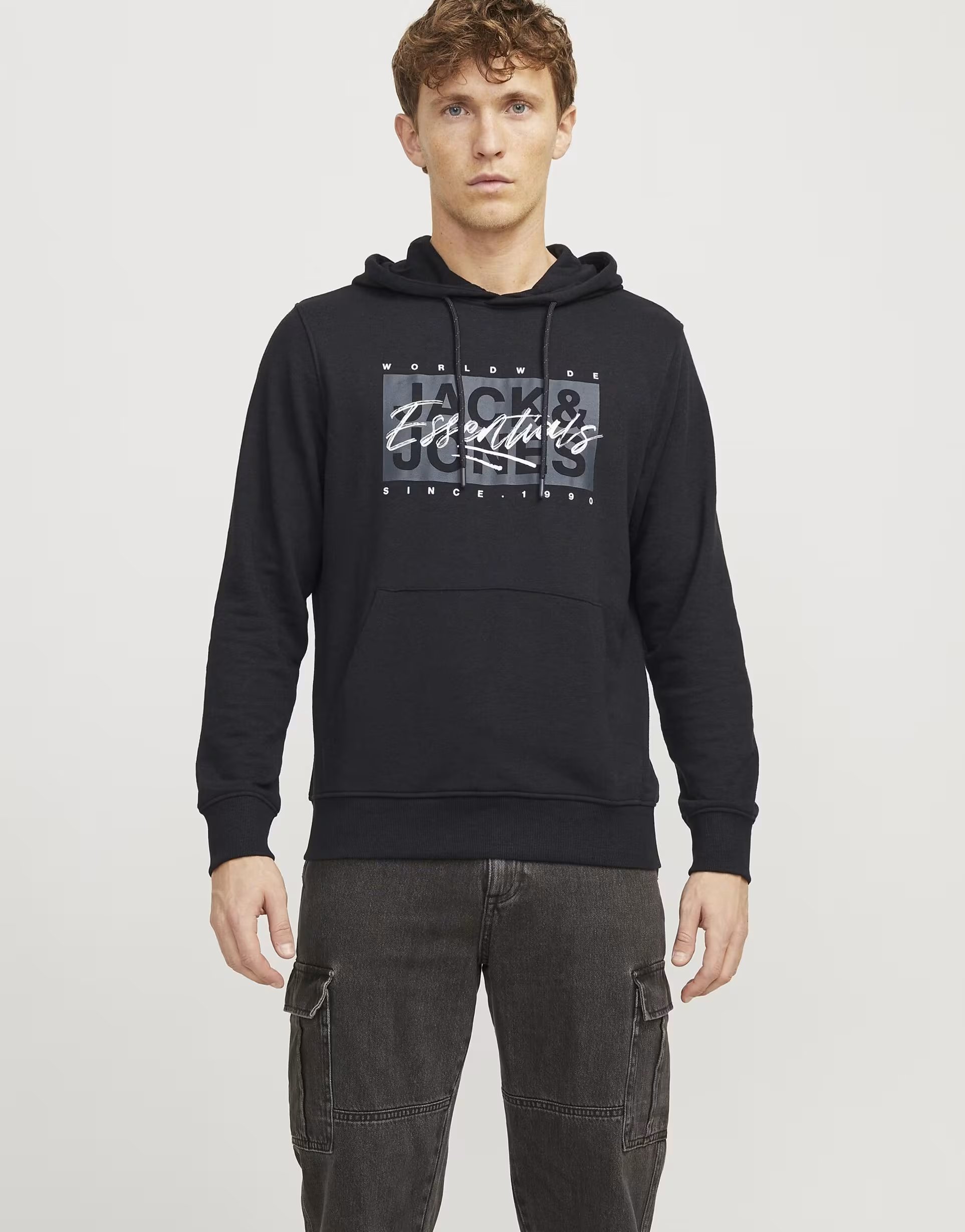 ASOS Jack & Jones Hoodie in black - 1