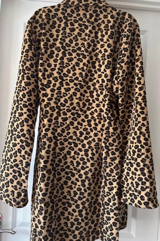 Never Fully Dressed Never Fully Dressed Leopard Print Wrap Dress Size XL 16-18