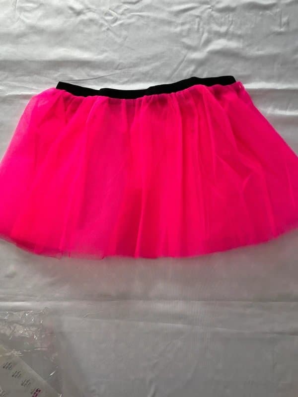 unbranded Bright Pink Tulle Tutu Skirt | One Size (12–16) | Pride, Hen Party & Fancy Dress