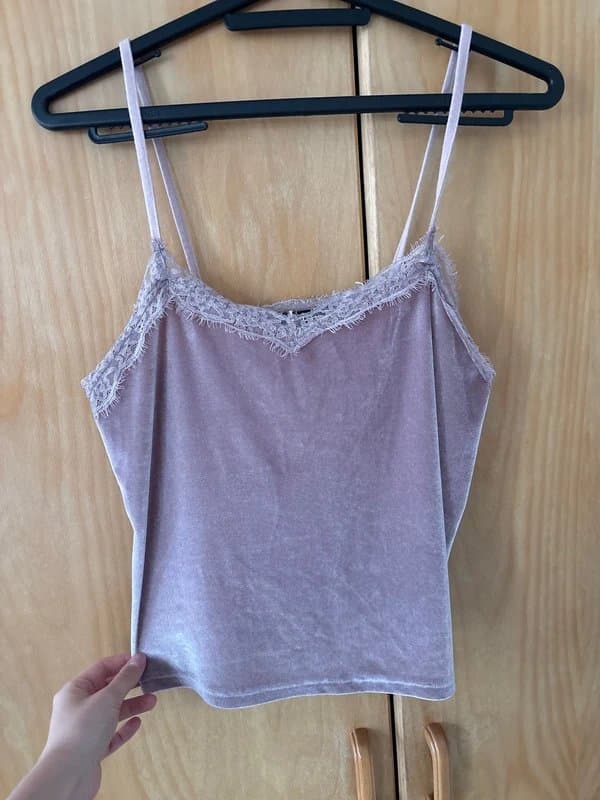 New Look Lilac lace strap top