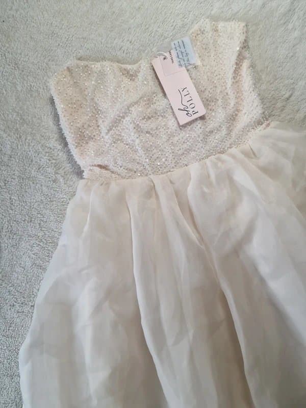 Oh Polly Corset tulle ivory dress