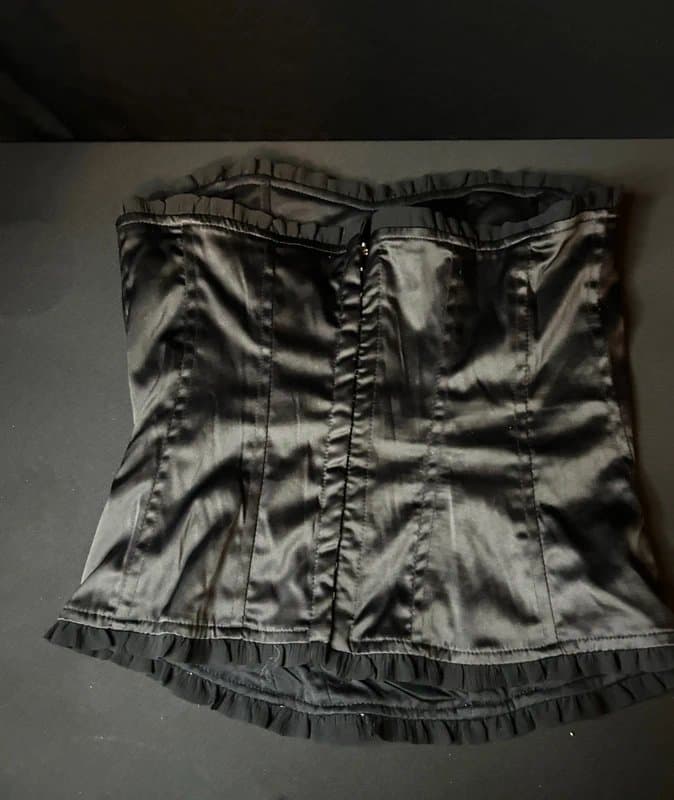 New Look Black overbust corset top - Size 10 - New look