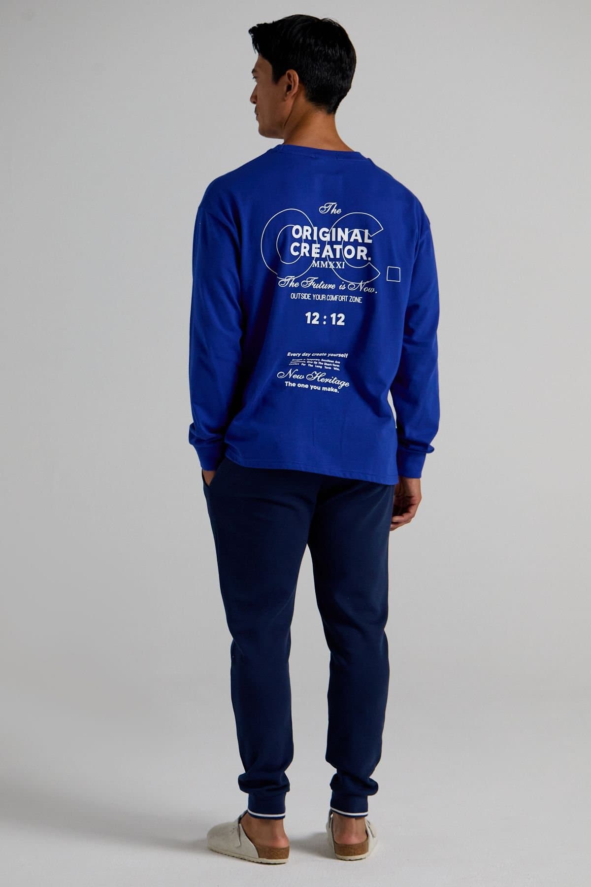 Original Creator Original Creator Men's Future Long Sleeve T-Shirt - Royal Blue