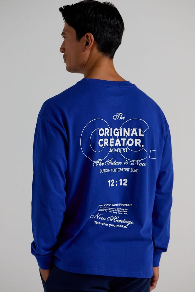 Original Creator Original Creator Men's Future Long Sleeve T-Shirt - Royal Blue - 2