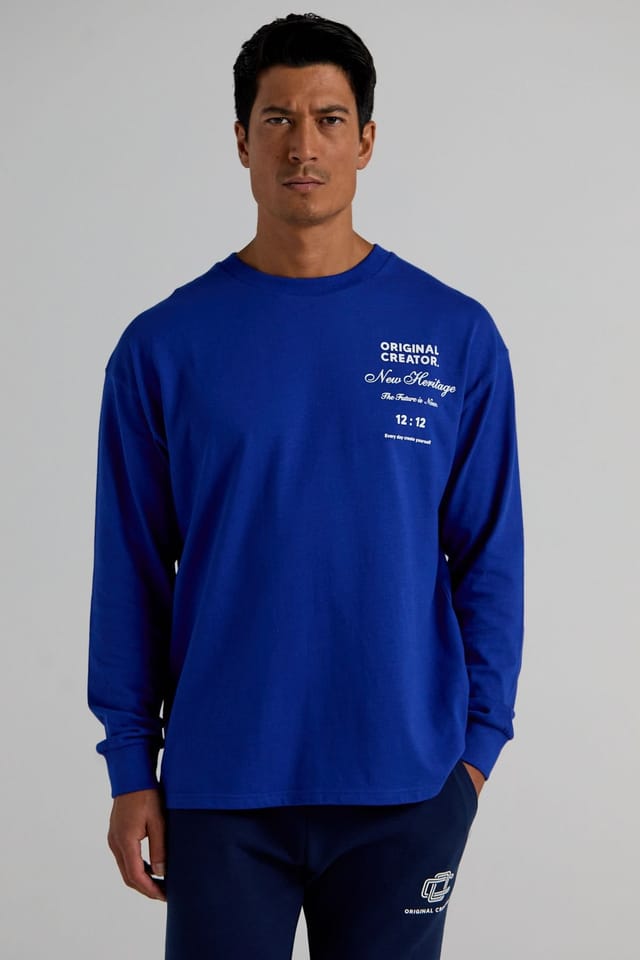 Original Creator Original Creator Men's Future Long Sleeve T-Shirt - Royal Blue - 3