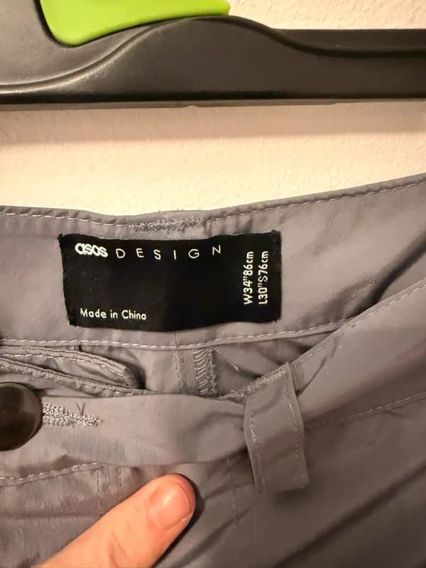 ASOS ASOS Baggy grey cargo pants