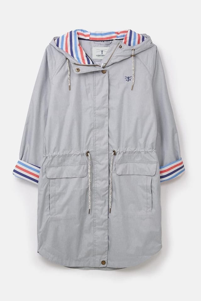 Lighthouse Clothing Lighthouse Clothing Women's Alice Waterproof Raincoat Spring Summer Outdoor Jacket in Grey - 2