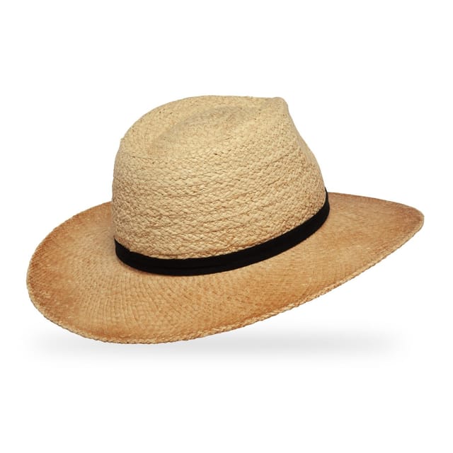 Sunday Afternoons Sunday Afternoons Men's 'Tulum' Lightweight Breathable UPF 50+ Raffia Fedora in Beige - 2