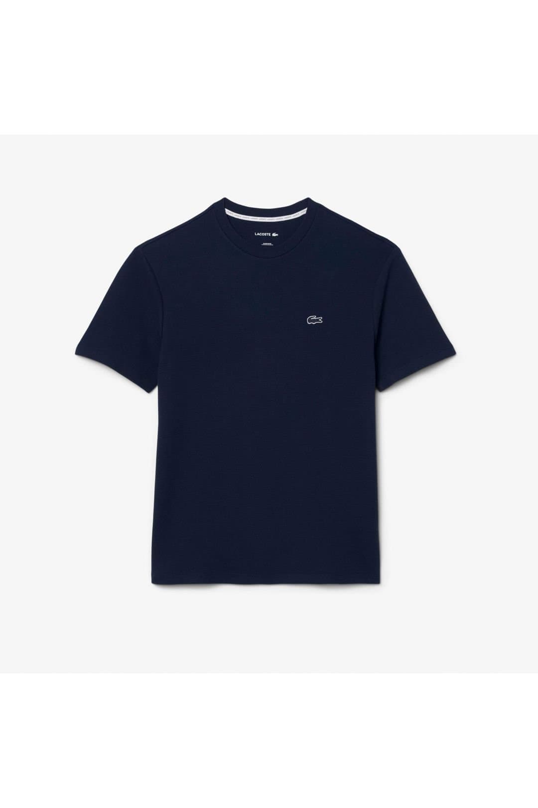 Lacoste Lacoste Men's Waffled Cotton Loungewear T-Shirt Navy