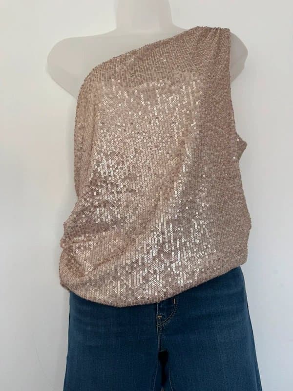 Mint Velvet * NEW * (no tags) Mint Velvet Sequin Party Top - XL : UK 16/18