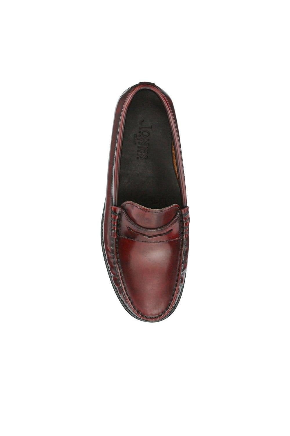 Jones Bootmaker Jones Bootmaker Women's Perna Smart Leather Moccasins in Burgundy - 4