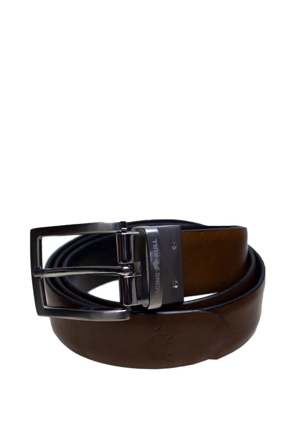 raging bull Raging Bull Men's Reversible Belt in Black and Brown